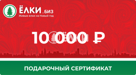 Подарочный сертификат на 10000 руб.